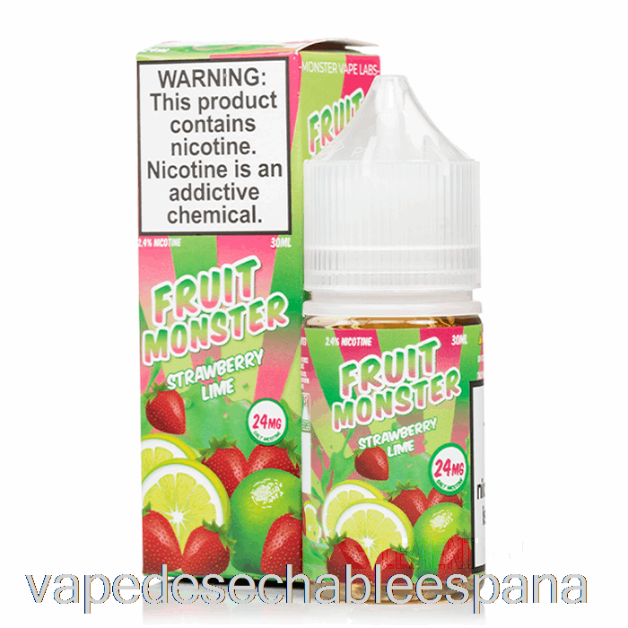 Vape Desechable España Fresa Lima - Sales Fruit Monster - 30ml 24mg